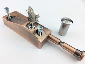 機械門鎖直銷 優質旋轉門插銷鎖，五金產品批量供應